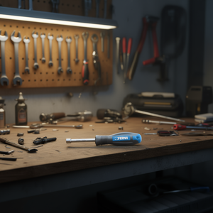 Fervi <b>Socket</b> Wrench 10mm Cr-V Steel Handle Ergonomic Grip - Product Image 3