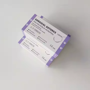 Suturas veterinarias aprobadas por la CE, suministros médicos veterinarios, instrumentos médicos recubiertos de PGA/PDO/seda/nailon/catgut/PGLA/<span class=keywords><strong>PDS</strong></span> - Product Image 2