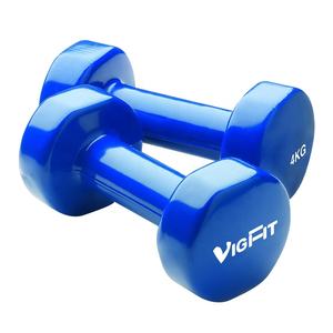 VIGFIT Vente à Chaud Haltères Colorées Écologiques en Néoprène PVC Vinyle Trempage avec Différentes Formes - Product Image 3