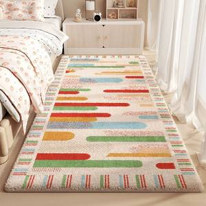 Tapete de Imitação de Cashmere - Tapete Estético para Canto de Cama, Resistente ao Desgaste, Antiderrapante, Fácil de Limpar, Tapete para Sofá de Sala de Estar, Personalizável - Product Image 5