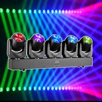 Luz Móvil de Cabeza LED de Alta Calidad para Interiores, 450W, Control DMX y Sonido, Efecto Tornado, para Espectáculos, Fiestas, Eventos, DJ, Discotecas, Bares, Bodas