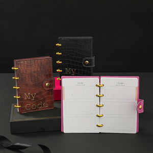 Carnet personnalisé en cuir avec stylo, rechargeable, à disques, pour le trading, la <span class=keywords><strong>grossesse</strong></span>, l'amour-propre, les infirmières, les mariages, les aventures, avec logo personnalisé - Product Image 4