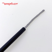 Câble de microphone SREXACT de haute qualité en cuivre nu 26AWG, paire torsadée, diamètre 6,0 mm, gaine PVC noire, isolation XLPE tressée