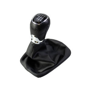 Pièces automobiles de qualité 5/6 vitesses pommeau de levier de vitesse de voiture pour Skoda Octavia A7 MK3 2014-2017 avec couvercle de botte en cuir pommeau de manette de vitesse - Product Image 2