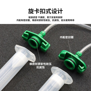 Adaptador de jeringa, conector de 30-55 cc para máquina dispensadora, cartucho de pegamento, material PP - Product Image 3