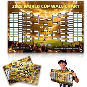 Póster con el Programa de <span class=keywords><strong>Partidos</strong></span> de la Copa <span class=keywords><strong>Mundial</strong></span> de Fútbol 2026, Tela Decorativa para Fiestas de Clubes Deportivos, Accesorios para Crear Ambiente - Product Image 5