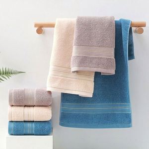 Toalla de Algodón Absorbente Gruesa y Económica de Alta Calidad con Logotipo Personalizado, 35 * 75 cm, para Uso en Hoteles y Hogares - Product Image 3