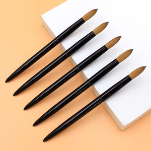 Lujo negro 100% Kolinsky Hair Gel Nair Art Brush Set <span class=keywords><strong>mejor</strong></span> calidad Kolinsky acrílico <span class=keywords><strong>uñas</strong></span> cepillo <span class=keywords><strong>para</strong></span> manicura en polvo diseño - Product Image 2