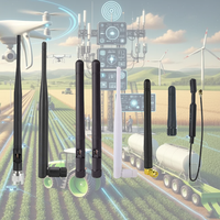 Antenne LoRa LPWAN Wavelink fournie par l'usine, 915 MHz, 868 MHz, 470 MHz, 433 MHz, antenne en caoutchouc pour l'agriculture intelligente