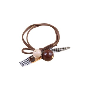 Coletero con Cuentas Estilo Coreano con Lazo de Cinta, Diadema Elástica para Mujer, Accesorio para el Cabello Informal - Product Image 5