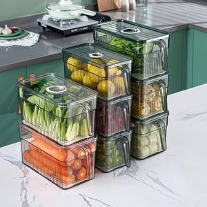 Contenedor <span class=keywords><strong>de</strong></span> almacenamiento <span class=keywords><strong>de</strong></span> plástico apilable <span class=keywords><strong>para</strong></span> <span class=keywords><strong>cocina</strong></span>, contenedor <span class=keywords><strong>de</strong></span> almacenamiento <span class=keywords><strong>de</strong></span> alimentos secos <span class=keywords><strong>para</strong></span> almacenamiento <span class=keywords><strong>de</strong></span> verduras y alimentos - Product Image 1