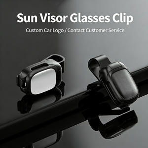 Support universel pour lunettes de soleil à clipser sur pare-soleil de voiture, en ABS, portable, avec doublure douce anti-rayures - Product Image 4