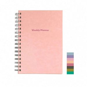 2024 - 2025 Customized Printing <b>Academic</b> Weekly Monthly Goals <b>Planner</b> <b>Yearly</b> Agenda Wire Binding Hardcover Organizer Spiral Note - Product Image 1