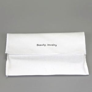 Sac enveloppe en toile de coton pour bijoux, sac à main, montres, boucles d'oreilles, bracelets, cosmétiques, emballage cadeau, impression de logo personnalisable - Product Image 6