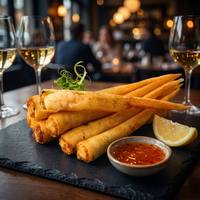 Bâtonnets de crevettes surgelées pré-frites HACCP, collation de crevettes surgelées pour bars et pubs, bâtonnets de crevettes prêts à frire, fournisseur