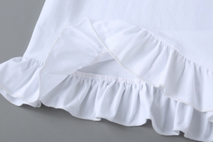 T-Shirt Top da ragazza <span class=keywords><strong>con</strong></span> maniche corte e colori solidi personalizzati OEM Factory t-Shirt 100% in cotone bianco semplice per bambini - Product Image 6