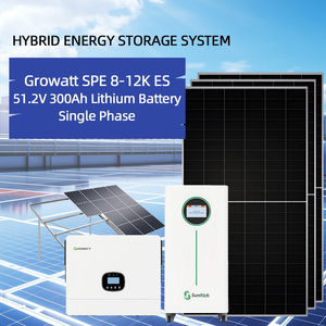 Sistema de Energía Solar Completo Growatt de 12KW, 14KW y 16KW, Paneles Solares Híbridos Fuera de la Red y Baterías Solares para Toda la Casa - Product Image 2