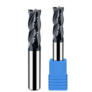 Fraise universelle à 4 dents, haute performance, pour ébavurage et finition efficaces sur divers matériaux métalliques D6*50L - Product Image 1