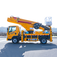 Düşük Fiyatlı FAW 40m 9 Bölümlü Bomlu Havadan Çalışma Platformu Kamyonu, Belediye Bakımı, Elektrik Onarımı, Bina İnşaatı İçin Satılık