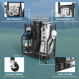 Bolsa Organizadora para Almacenamiento de Golf, Carrito de Almacenamiento Extra Grande, Soporte para Equipo de Golf, para Palos de Golf y Accesorios - Product Image 4