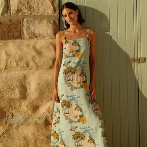 beach theme dress for women Cocktails On The Beach Smocked Dress In Ocean Blue – Impressions Online  Boutique