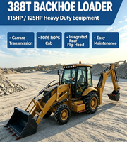 388T Backhoe Loader Multifungsi dengan Lengan Penggali Geser Hidrolik & Sistem Stabilisasi Kendaraan