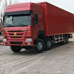 La Chine National Heavy Duty Truck Group utilisé HOWO 8x4 roue motrice Diesel automatique Euro 2 boîte camion gauche 12 roues HOWO <span class=keywords><strong>Van</strong></span> Truck - Product Image 4