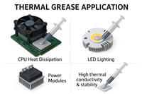 Low Thermal Resistance 1.0~6W/mk CPU Thermal Grease Conductive Silicone Grease Thermal Compound for GPU CPU