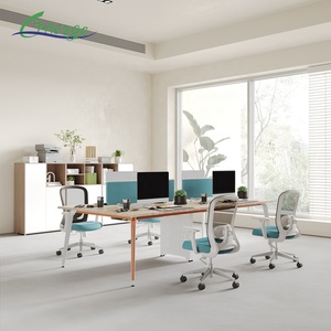 Postazione di Lavoro Modulare per Ufficio, Spazi di Coworking, Scrivania per 4-6 Persone con Telaio in Acciaio per Uso Ufficio - Product Image 1
