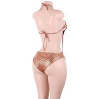 Maillots de bain sirène à paillettes en vrac, vêtements de danse exotiques, maillots de bain dorés à lacets, string, tenues de danseuse pour festivals et raves