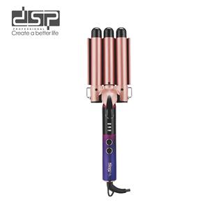 Fer à boucler professionnel Dsp à 3 barils, rose, revêtement céramique, chauffe rapide, multi-styler - Product Image 1