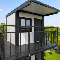 Micro-bureau modulaire moderne à deux étages, maison-conteneur de type resort