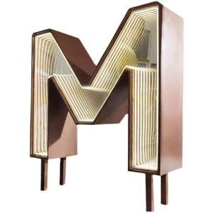 Lettere <span class=keywords><strong>Tridimensionali</strong></span> per Esterni a Doppia Faccia, Effetto Paesaggio, Specchio Abissale a Mille Strati, Personalizzabili e Colorate - Product Image 1