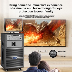 Altoparlante per <span class=keywords><strong>Karaoke</strong></span> da Esterno in Legno con Schermo, Connessione Wi-Fi e Amplificatore per Selezione Canzoni KTV - Product Image 3