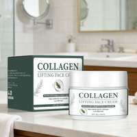 Crème Visage Anti-Rides au Collagène, Nourrissante, Réparatrice, Liftante et Raffermissante, Convient à Tous les Types de Peau, Prise en Charge OEM