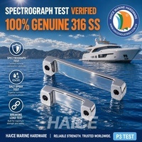 Sangle de fixation marine en acier inoxydable 316 avec boucle de 25 mm pour yacht et bateau, accessoires de quincaillerie
