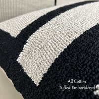 Nordic Designer 100% Bio-Baumwolle Bestickte Kissen Kissen bezug Moderne Luxus Tufted Sofa Kissen bezug Wohnzimmer Wohnkultur