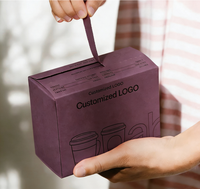 Boîte à café en carton ondulé écologique et recyclable, impression personnalisée, bande détachable pour grains de café bio, sucre, chewing-gum, gelée