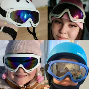 X400 Kids Ski Goggles Plastic <b>Frame</b> Protective Cycling Mirror For Skiing And Riding - Product Image 3
