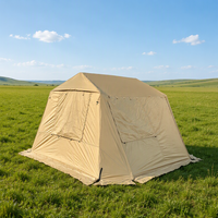 Tente de camping familiale automatique à montage rapide, tente de glamping avec auvent étendu, double couche, grand espace, tente d'extérieur pour le camping