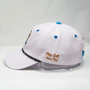Gorra de 6 Paneles con Visera Curva, Sublimación Completa a Color, Bordado Plano, Cierre de Hebilla Metálica, Cuerda Decorativa - Product Image 3