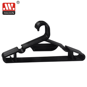 HAIXING 10PCS Big Black Closet Clothing Plastic <strong>Hanger</strong> - Product Image 3