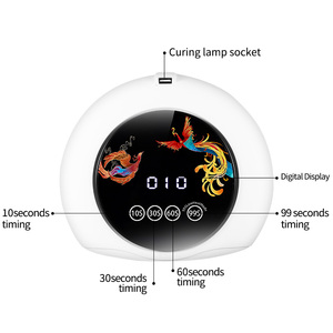 Lampe à ongles LED à lumière rouge 660 nm, sécheuse 128 W, écran LCD UV, fonction de mémoire, durcissement du gel de polissage - Product Image 3