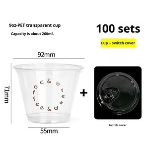 <strong>Mini</strong> Single Wall PET <strong>Cup</strong> High-Transparency Disposable Plastic Coffee <strong>Cup</strong> for Take-Out Transparent Cold Drink <strong>Cup</strong> - Product Image 6