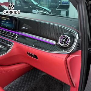 Carride Vito - Accessoires intérieurs pour fourgonnette de direction en alliage d'aluminium portable - Sièges capitaine en cuir caramel - Éclairage LED ciel bleu étoilé - Product Image 5