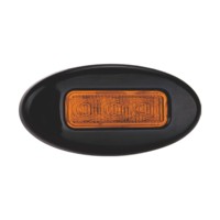 Nouvelle lampe de gabarit latérale LED ovale en gros, feu arrière DC12V SAE DOT IP67 étanche pour camion et remorque KLT-LITE
