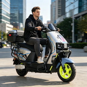 Factory <b>Cheap</b> Wholesale 60V 72V 1000W 2 Wheeled Disc Brake Electric Motorcycle <b>Scooter</b> City Commuting Electric Motorcycle - Product Image 5