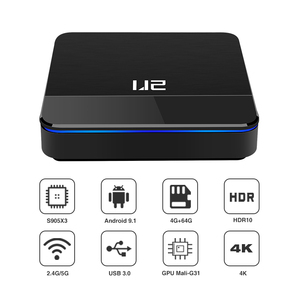 Venta caliente U2 Amlogic S905X3 Android 9,0 gratis aire barato <span class=keywords><strong>Iptv</strong></span> 4K Internet Tv Android Set Top Box - Product Image 3