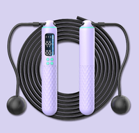 Corde à sauter pondérée numérique intelligente pour exercice avec compteur Équipement de fitness intelligent en acier et en plastique
