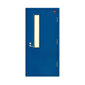 Porta di Sicurezza Moderna in Acciaio Zincato Bianco a Doppia Anta, Resistente al Fuoco per 2 Ore, con Chiudiporta Automatico per Centri Commerciali - Product Image 5